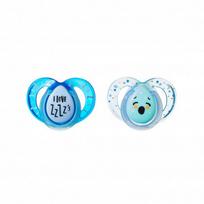 TOMMEE TIPPEE silikoniniai čiulptukai NIGHT STYLE, 6-18 mėn., 2 vnt., 43336203