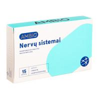  AMBIO NERVŲ SISTEMAI, 15 kramtomųjų tablečių