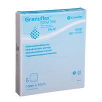  CONVATEC GRANUFLEX EXTRA THIN, hidrokoloidinis tvarstis, 10 x 10 cm, 5 vnt.