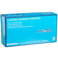  MEDIQUEST, lateksinės nesterilios pirštinės be pudros, XL, 100 vnt.