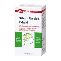  DR. WOLZ SAFRAN + RHODIOLA EXTRACT, 120 kapsulių