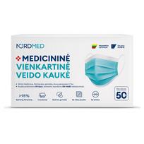 Hipoalerginė apsauginė medicininė veido kaukė NORDMED, 50 vnt.