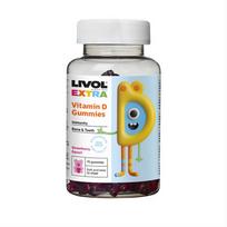  LIVOL EXTRA vitamino D3 guminukai, 70 guminukų