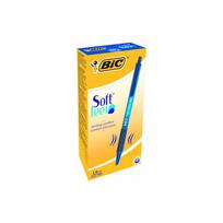 Bic Tušinukas Softfeel Clic 1.0 mm, mėlynas, pakuotėje 12 vnt 914346