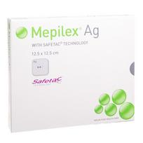 vata 5 cm -  MEPILEX AG, tvarstis, 12,5 cm x 12,5 cm, silikoninis, 5 vnt. - 1 nuotrauka