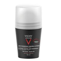 vichy antiperspirantas - Vichy Homme Intense Roll On Anti Perspirant 50ml - 1 nuotrauka
