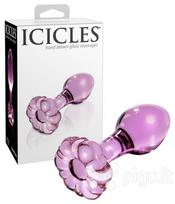 Stiklinis analinis kaištis Pipedream Icicles No. 48