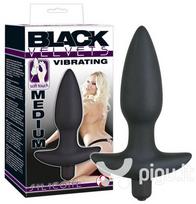 vibro zaislai - Vibruojantis analinis kaištis You2Toys Black Velvets, M - 1 nuotrauka