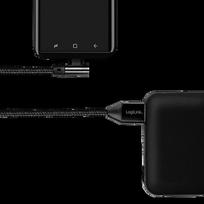 usb laidas 90 - Logilink USB-A To USB-C 90° Angled Cable Black 1m - 3 nuotrauka