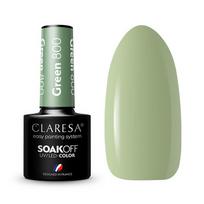 uv nagu lakas - Claresa Soak Off UV/LED Green hibridinis nagų lakas 800 5g - 1 nuotrauka