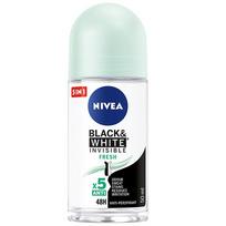 Nivea Black & White Invisible Fresh rutulinis dezodorantas 50 ml