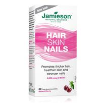  JAMIESON HAIR SKIN NAILS (Biotin), 5000 mcg, 60 kramtomųjų tablečių