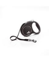 pavadelis flexi s 5m - FLEXI Automatinis pavadėlis  Black Design S juosta 5 m kolor juodas - 1 nuotrauka