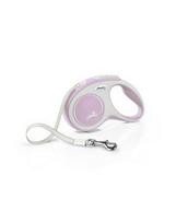FLEXI New Comfort S Tape 5 m rose automatinis pavadėlis