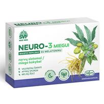 papildai miegui -  ACORUS NEURO-3, miegui su melatoninu, 10 minkštųjų kapsulių - 1 nuotrauka