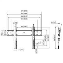 televizoriaus stovas 55 - Vogels PFW 6810, 55-80", 75 kg - 5 nuotrauka