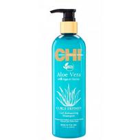 CHI Curls Defined Curl Enhancing Shampoo Garbanas išryškinantis šampūnas su alavijais ir agavų sultimis