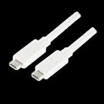 usb c 3.2 gen 2 10gbps laidas - Logilink USB Type-C Cable White 1m - 1 nuotrauka
