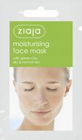 kosmetinis molis zalias -  ZIAJA Drėkinamoji veido kaukė su žaliuoju moliu 7 ml - 1 nuotrauka