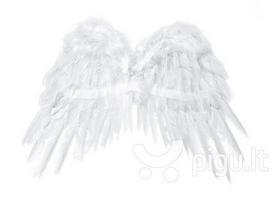 Sparnai Angel's Wings, balti, 53x37 cm, 1 pak/1 vnt
