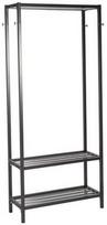 Drabužių kabykla Home4you 13956, juoda/chromo