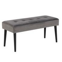 Pufas Home4you, pilkas, 95 cm x 38 cm x 45 cm