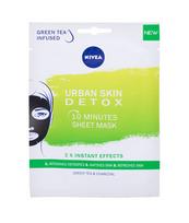 Nivea Urban Skin Detox 10 Minutes Sheet Mask 1vnt Moterims Veido kaukės