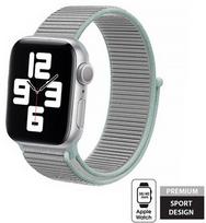 apyranke 40 apple watch - Crong Nylon sport band for Apple Watch 38/ 40mm Pastel grey - 1 nuotrauka