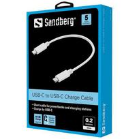 type c to type c laidas 2m - Sandberg USB-C Charge Cable - 2 nuotrauka