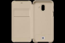 samsung a6 - Dėklas Samsung Galaxy A6 Wallet Case Gold - 1 nuotrauka