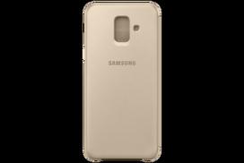 samsung a6 - Dėklas Samsung Galaxy A6 Wallet Case Gold - 8 nuotrauka
