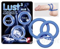 Penio žiedai "Lust" 3 vnt.