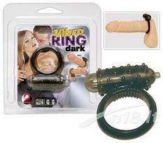 vibro ziedas - Vibruojantis penio žiedas "​​​Vibro Ring"​​​ (juodas) - 1 nuotrauka