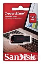 atmintine 128gb usb 2.0 - SanDisk Cruzer Blade 128GB Black (Juodas) - 3 nuotrauka