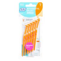 tepe dantu sepeteliai 6 vnt -  TEPE ANGLE, dantų šepetėlis tarpdančiams, 0,45 mm, oranžinis, 6 vnt. - 1 nuotrauka
