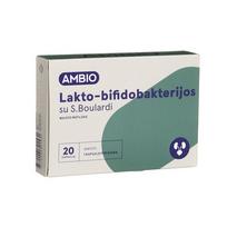  AMBIO LAKTO-BIFIDOBAKTERIJOS SU S.BOULARDI, 20 kapsulių
