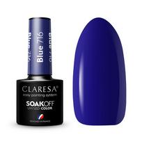 Claresa Soak Off UV/LED Blue hibridinis nagų lakas 716 5g
