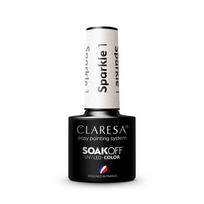 Claresa Soak Off UV/LED Sparkle hibridinis nagų lakas 1 5g
