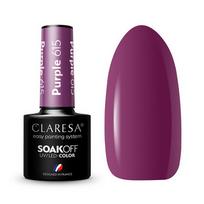 Claresa Soak Off UV/LED Purple hibridinis nagų lakas 615 5g