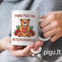 Puodelis "Mano meilė Tau netelpa delnuose"