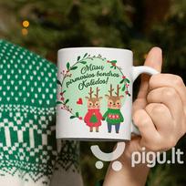 Puodelis "Mūsų pirmosios bendros Kalėdos"