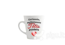 Puodelis „Geriausio, mylimiausio Tėčio“