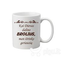 Puodelis „Kai Dievas dalino Brolius“