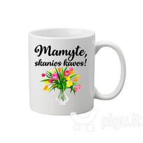 Standartinis puodelis „Mamyte, skanios kavos“