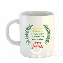 Puodelis "Tiesiog super Jonas"