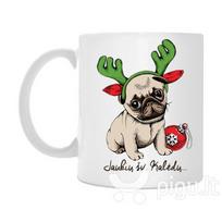 Puodelis "Mopso kalėdos"