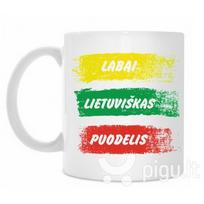 Labai lietuviškas puodelis