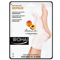 IROHA Repairing Peach Foot Socks Maitinanti kaukė pėdoms su persikų ekstraktu