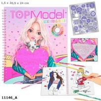 Top Model. Spalvinimo knyga su blizgučiais