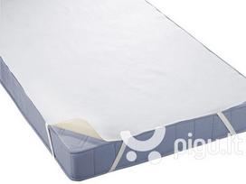 Biberna" vandeniui atsparus čiužinio paklotas 70 x 140 cm baltas
